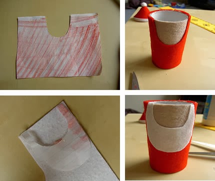 lembrancinhas de natal com reciclagem de rolo de papel higiênico