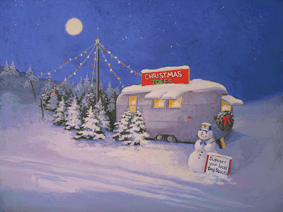 Free Christmas Desktop Wallpapers: Christmas Painting For Desktops
