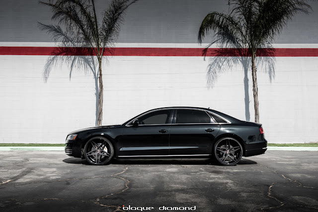 2011 Audi A8 Fitted with 22 Inch BD-8’s in Two Tone Black | Blaque Diamond - Blaque Diamond Wheels 2011 Audi A8 Fitted with 22 Inch BD-8’s in Two Tone Black - Blaque Diamond Wheels