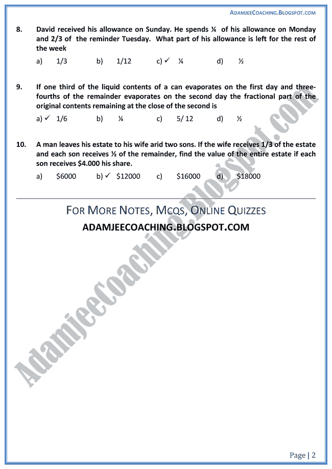 Adamjee Coaching Dependent Activities Aptitude Test Preparation For MBA BBA