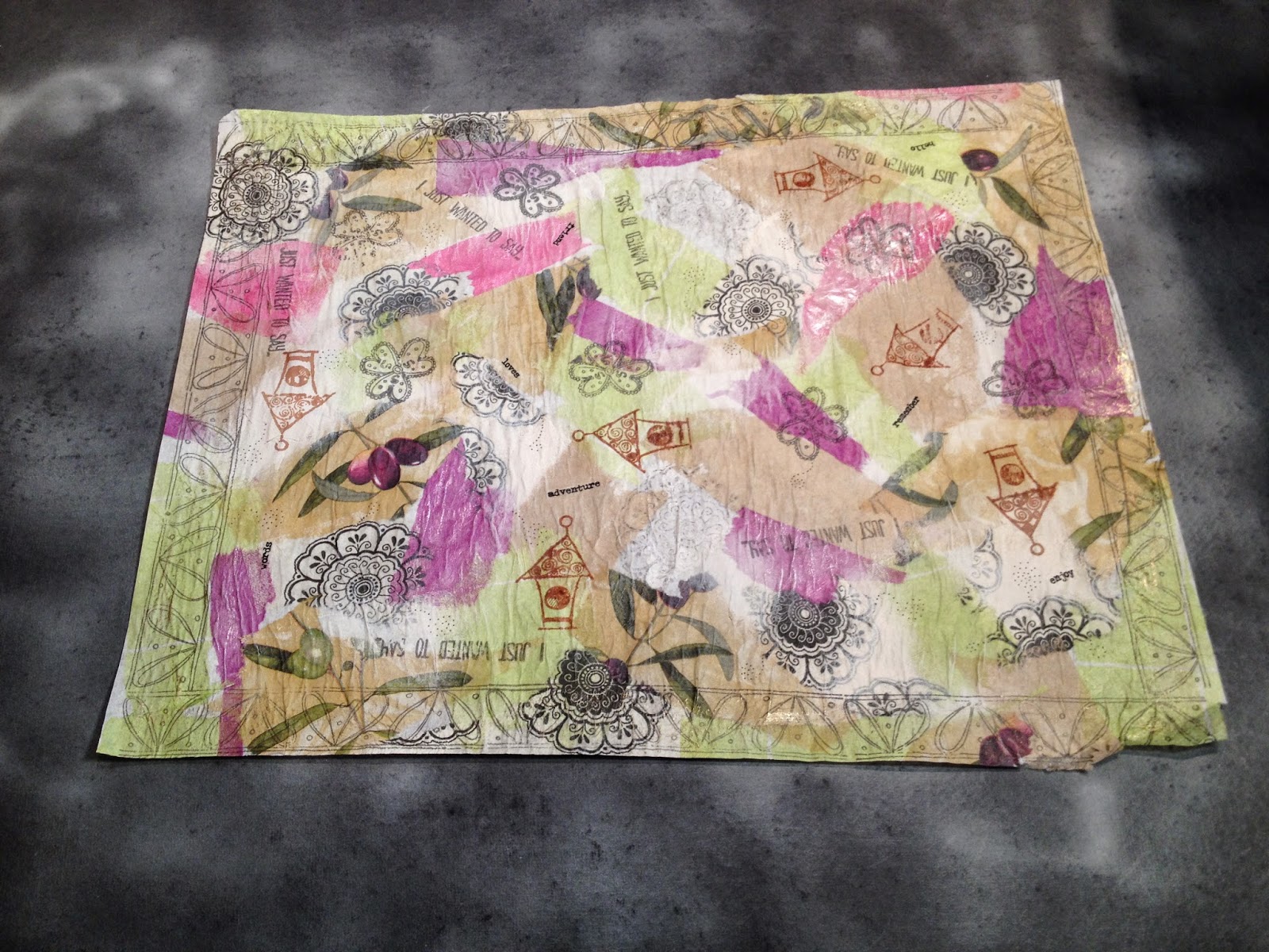 CastleKelly Crafts Blog HomeMade Fabric Paper