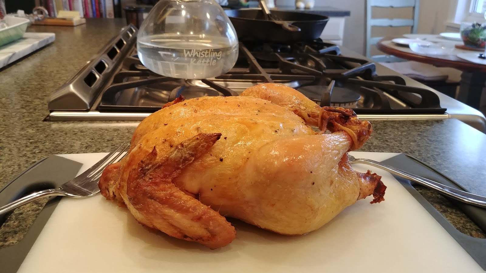 Yum Yum Cast Iron Roast Chicken with LemonThyme Pan Sauce