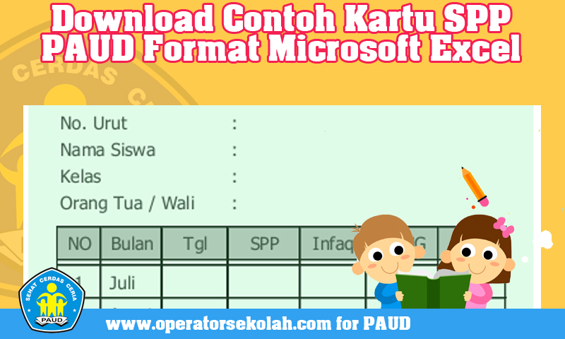 Download Contoh Kartu Spp Paud Format Microsoft Excel Operator Sekolah