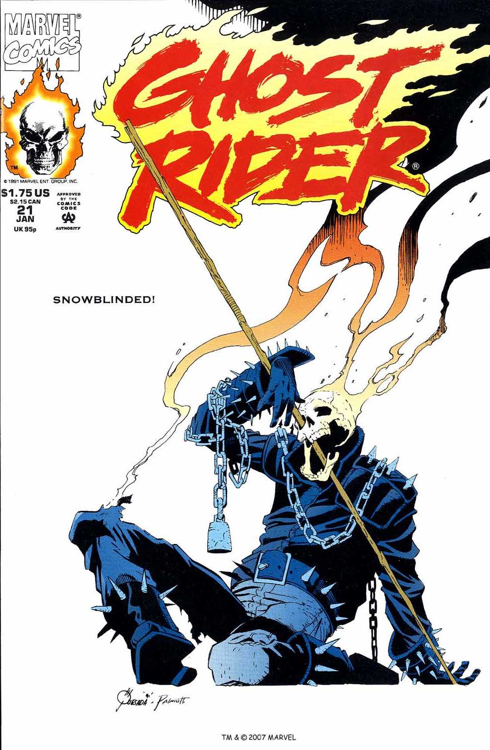 Read online Ghost Rider (1990) comic -  Issue #21 - 1