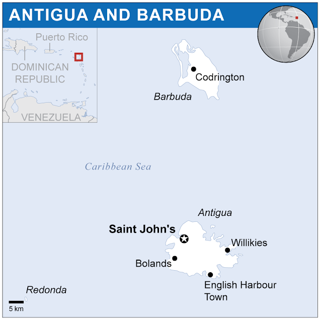 Geography Blog: Map of Antigua and Barbuda