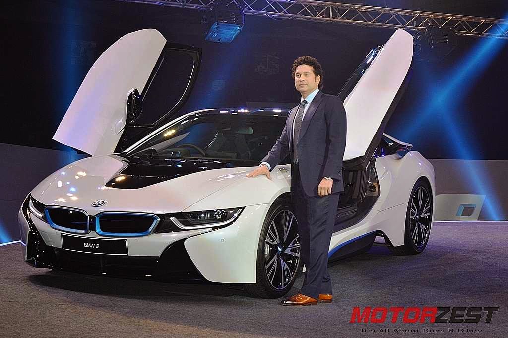 Sachin Tendulkar BMW i8 Launch India