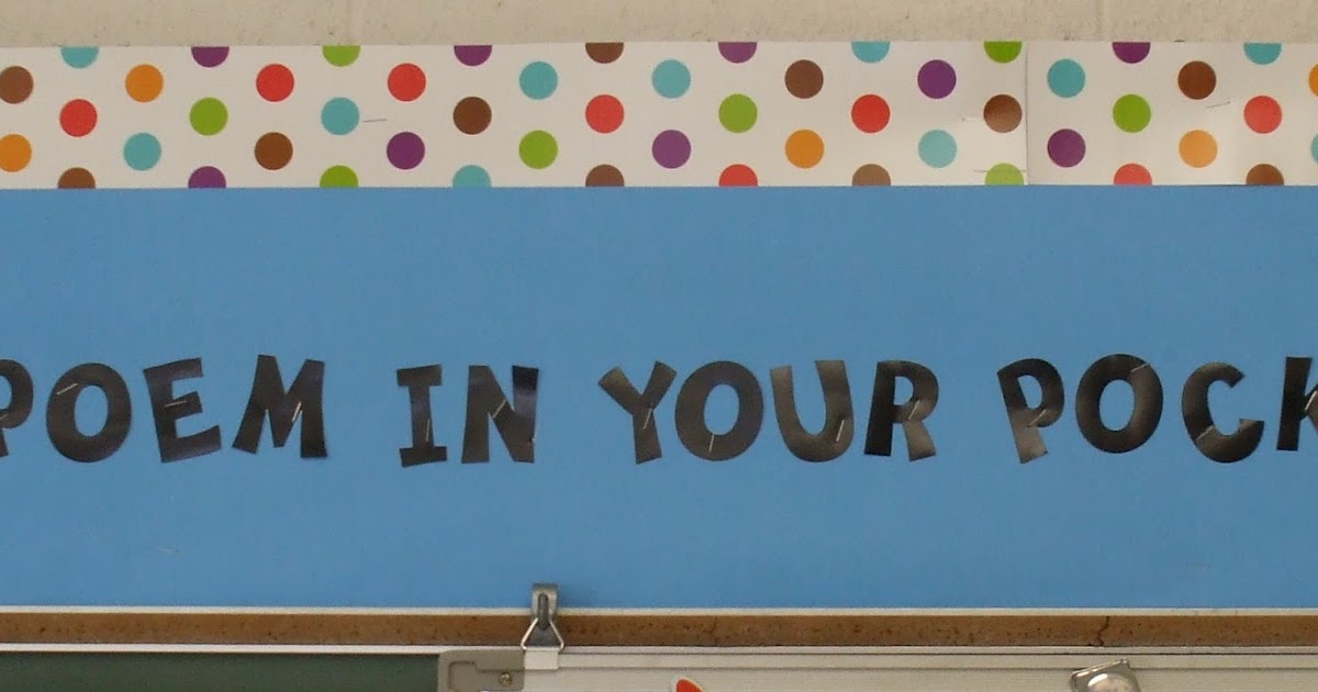 Keep A Poem In Your Pocket Printable