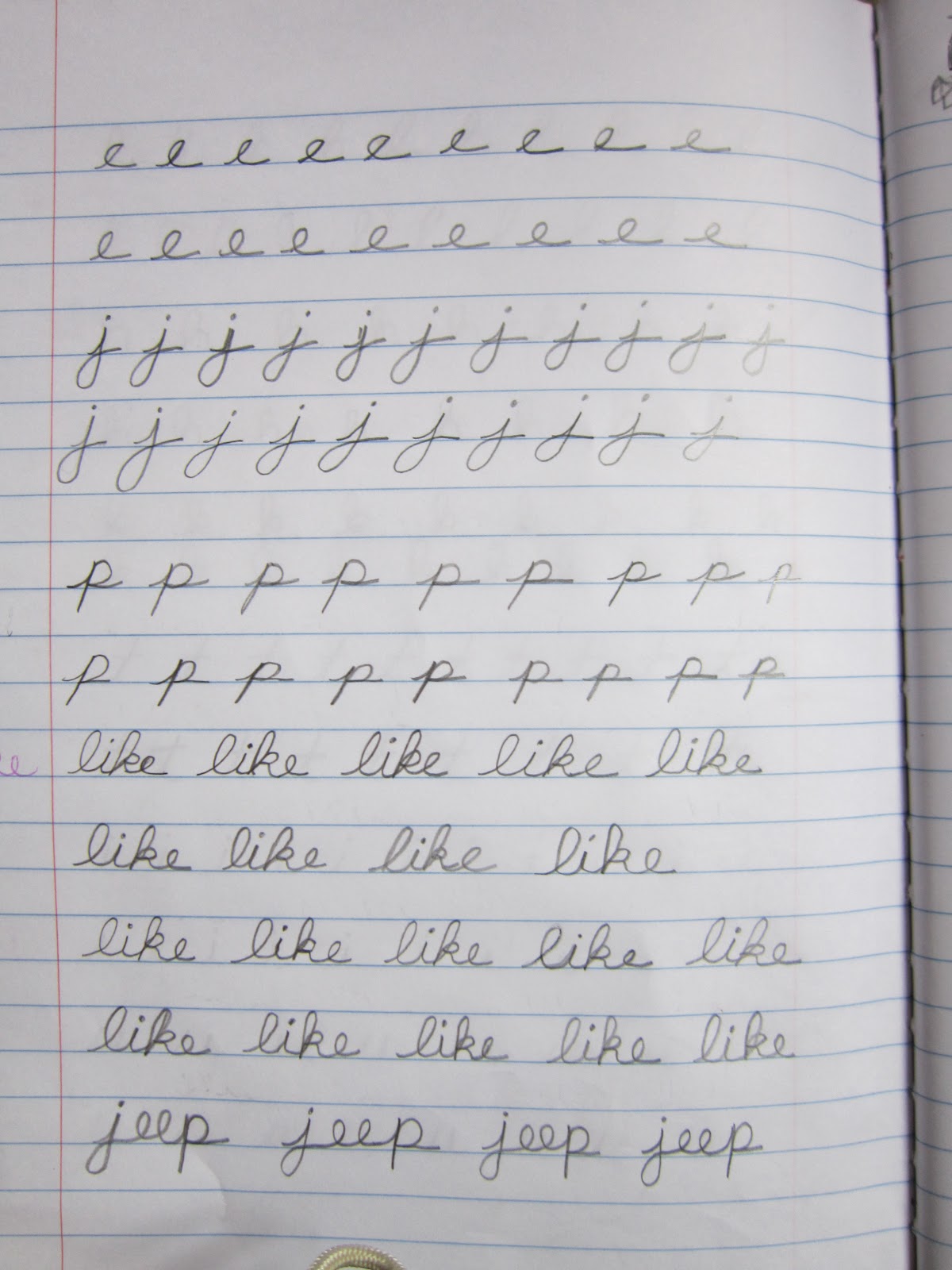 How to write twice in cursive picture