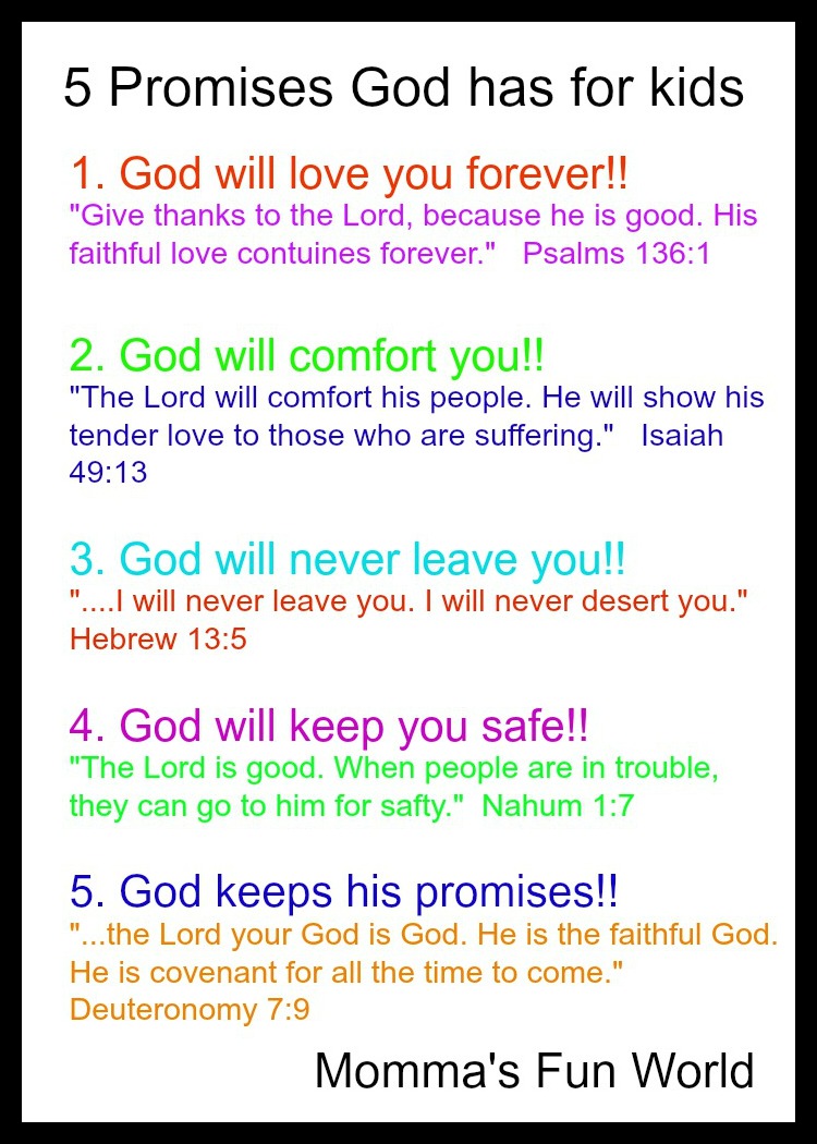 Printable List Of God's Promises Pdf - Printable Word Searches