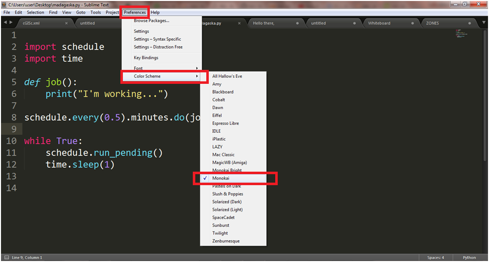 changing sublime text theme changes syntax colors changing sublime text theme changes syntax colors
