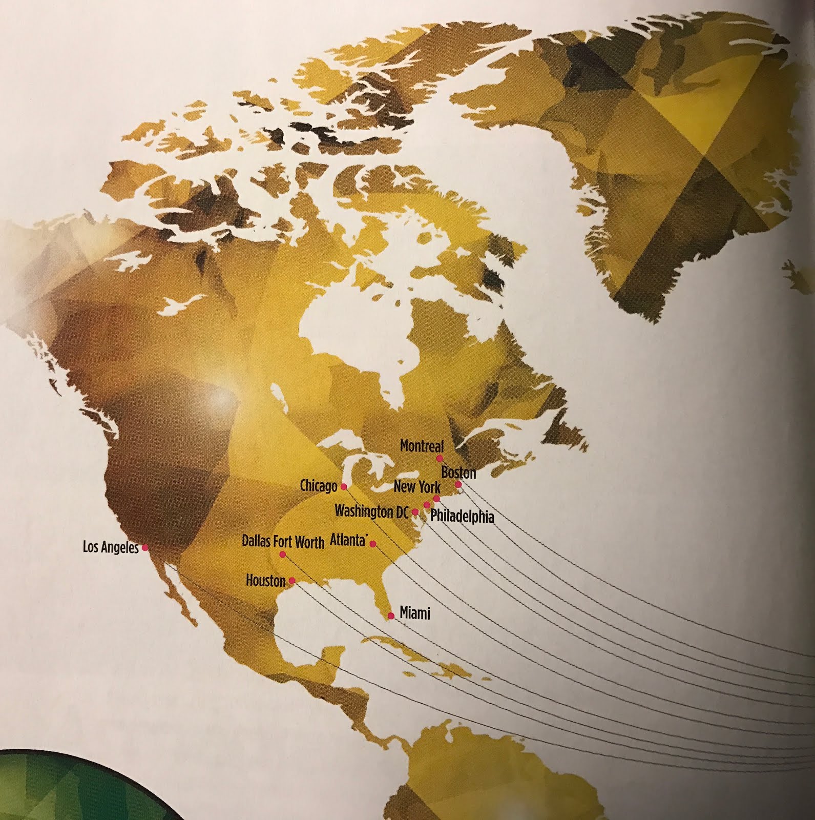 The Timetablist Qatar Airways Route Network, November 2016 North America