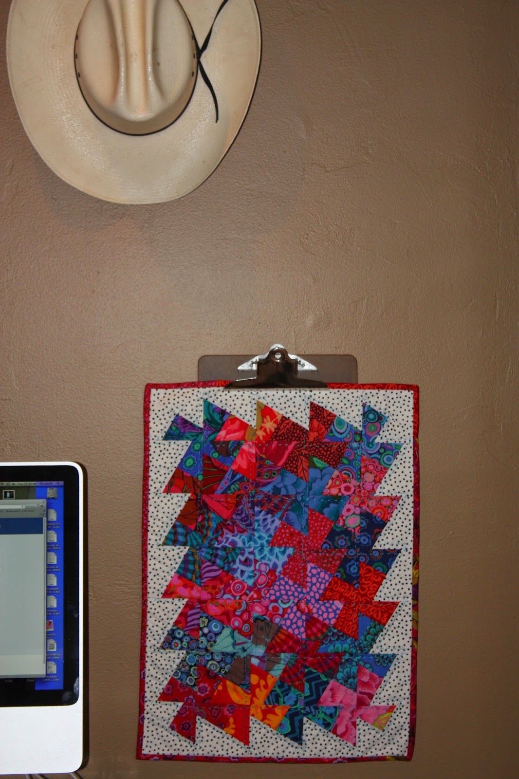 piecefullife mini quilts and clipboards