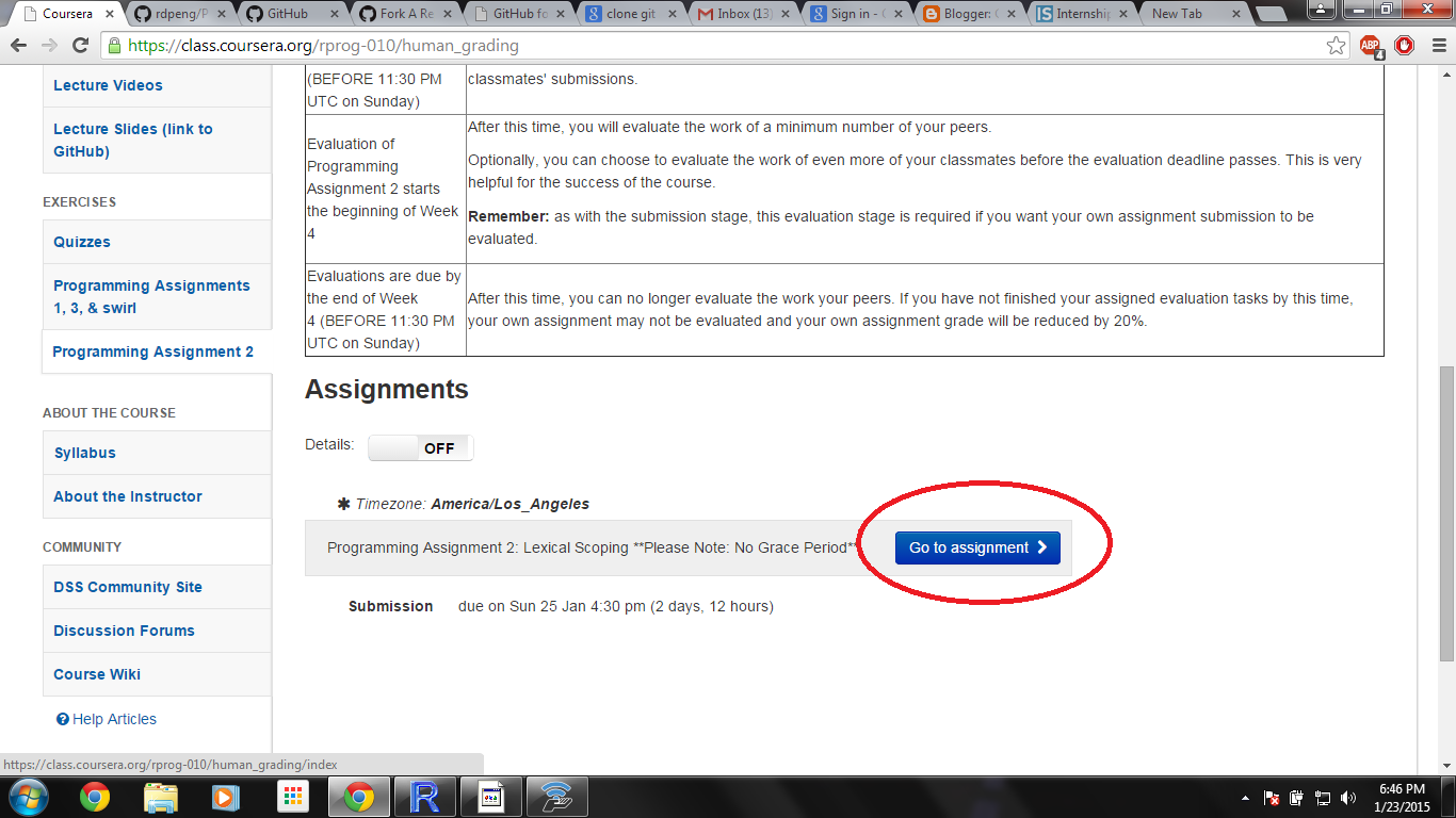 coursera can't submit assignment