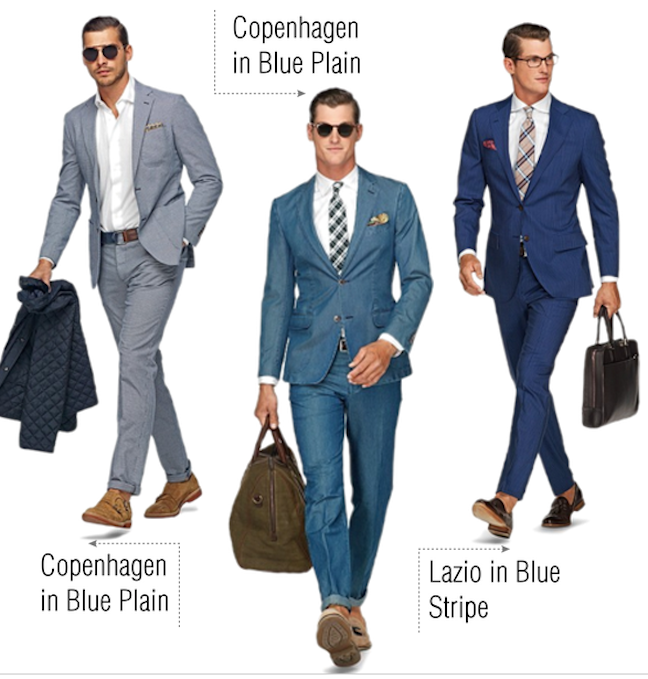 A Pop of Style: Menswear Wednesday: Blue suits