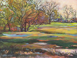 schmidt paintings landscape impressionist artist karen mathison louisiana garden threshold acrylic artists still animal floral december painting impressionism winter spring