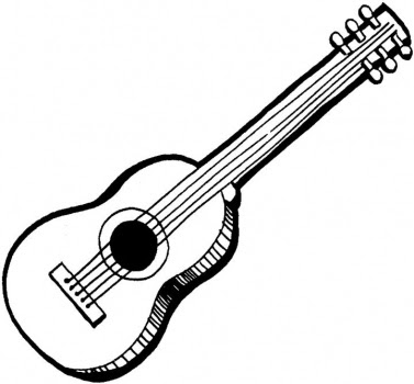 Coloring Pages for Kids: Guitar Coloring Pages for Kids