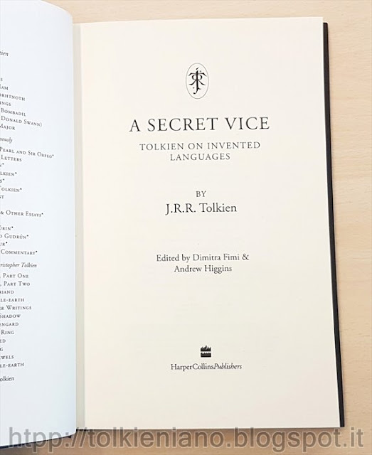 Tolkien collection A Secret Vice di Tolkien curato da Dimitri Fimi e