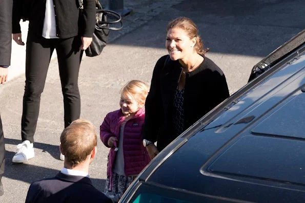 Pregnant Crown Princess Victoria of Sweden and Princess Estelle of Sweden have arrived in Norway