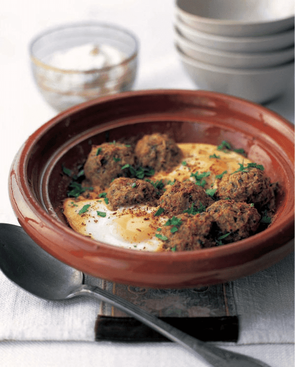 Moroccan Kefta Tagine With Eggs And Roasted Cumin