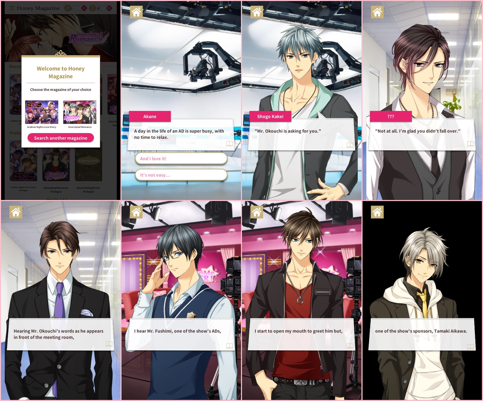 Honey Magazine Já está disponível Otome game br e