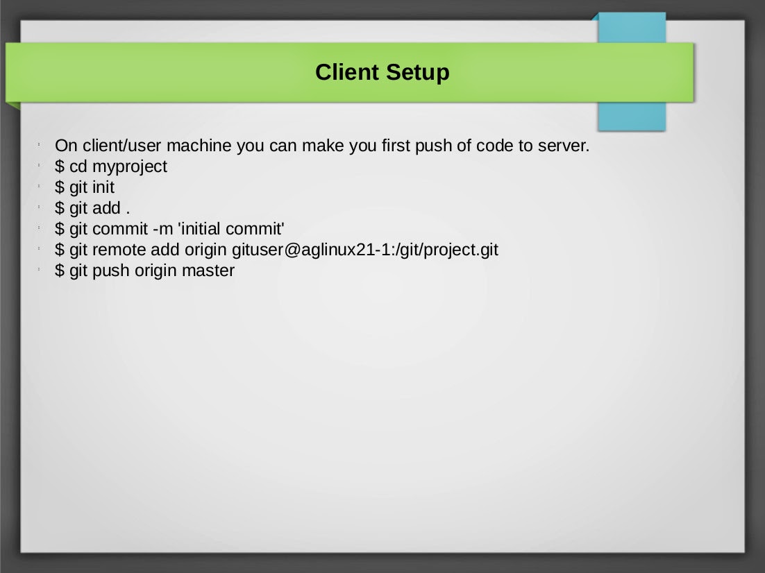 Developer forum git basics