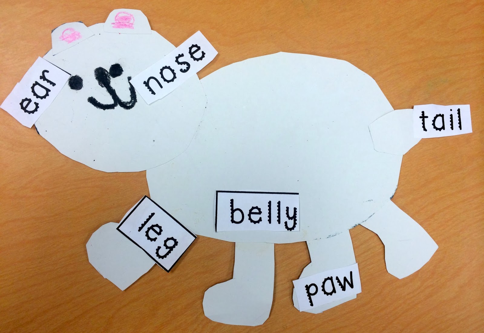 Splendor in Kinder Polar Bear Circle Map and Labeling