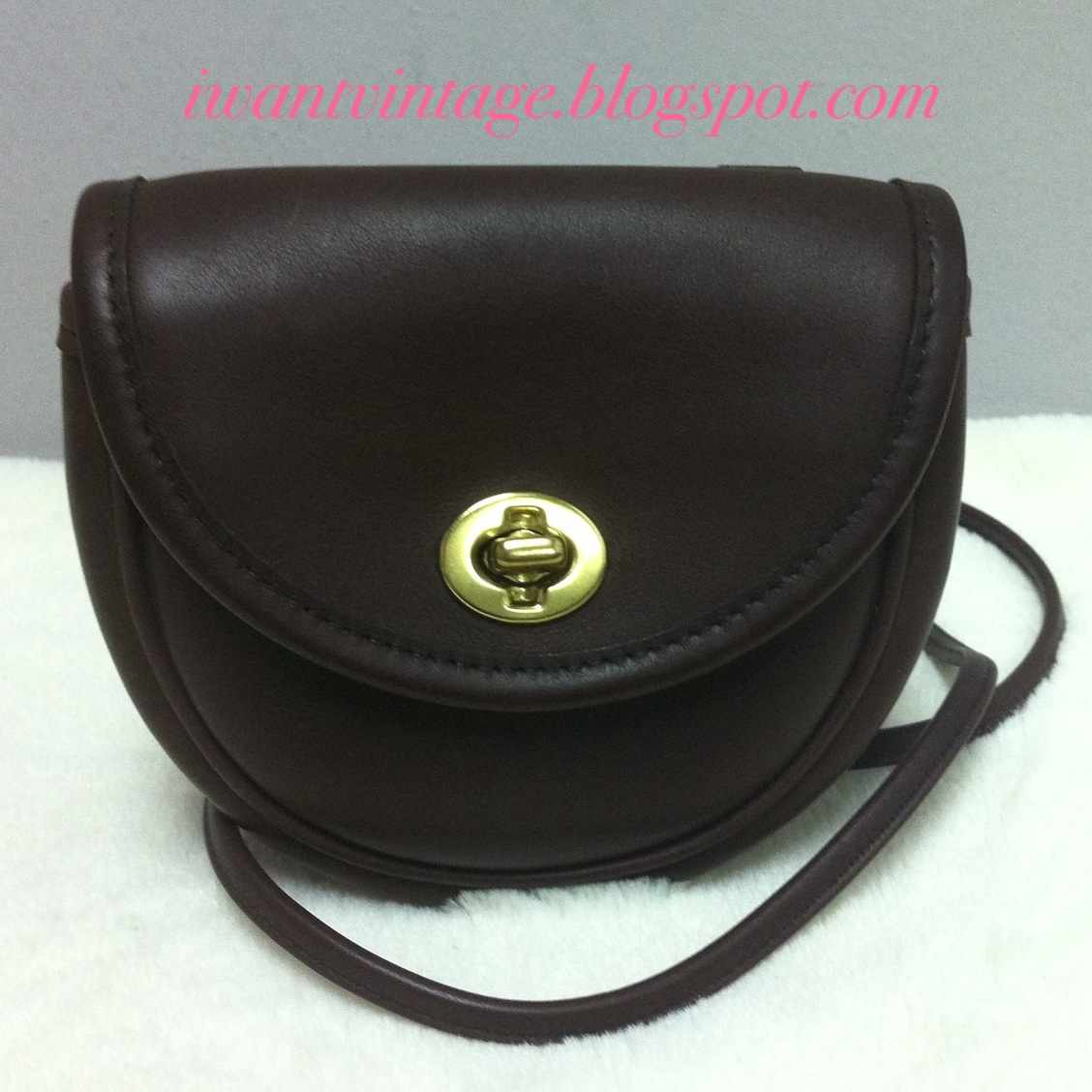 I Want Vintage | Vintage Designer Handbags: Coach Mini Sling Belt Bag No. B0C 9826