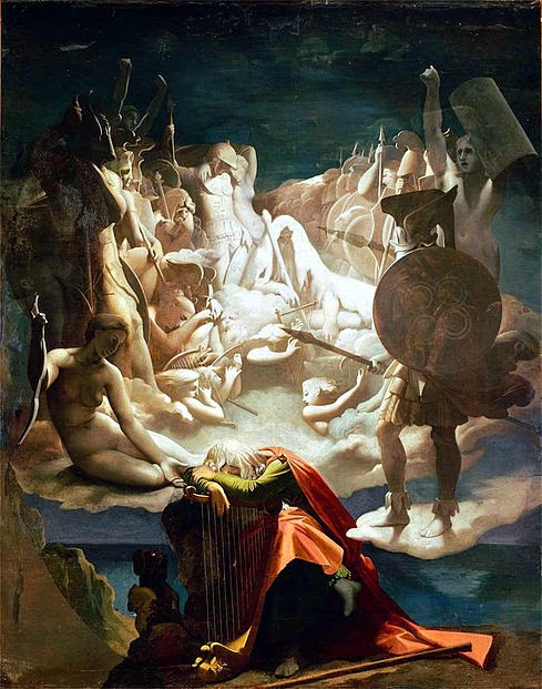 O Sonho de Ossian - Ingres e suas principas pinturas ~ Neoclassicismo