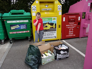 asda fratton car park recycling bins 