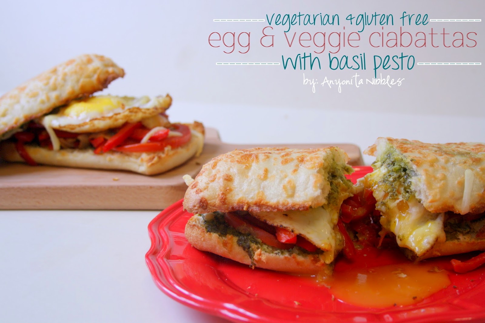 This is how celiacs do convenience food: 10 minute vegetable and egg ciabatta sandwiche