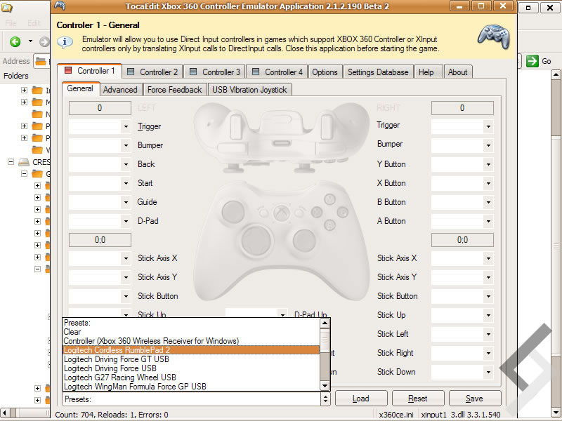 Эмулятор геймпада windows 10. X360ce. Xbox 360 Controller Emulator. Эмулятор геймпада для PC Windows 10. Tocaedit Xbox 360 Controller Emulator как настроить.