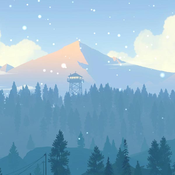 Firewatch 4K [Blue Winter] Wallpaper Engine
