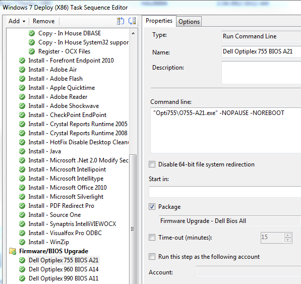 Enterprise desktop guidance sccm firmware and bios upgrade through osd