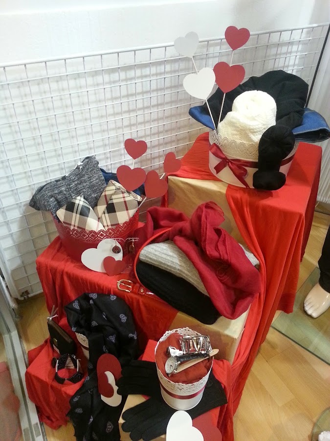bodegon para san valentin, escaparate de pas a pas