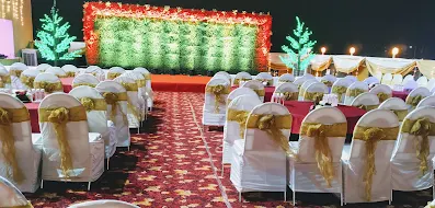 Wedding stage setting for banquet hall in country Inn & suites by Radisson Navi Mumbai