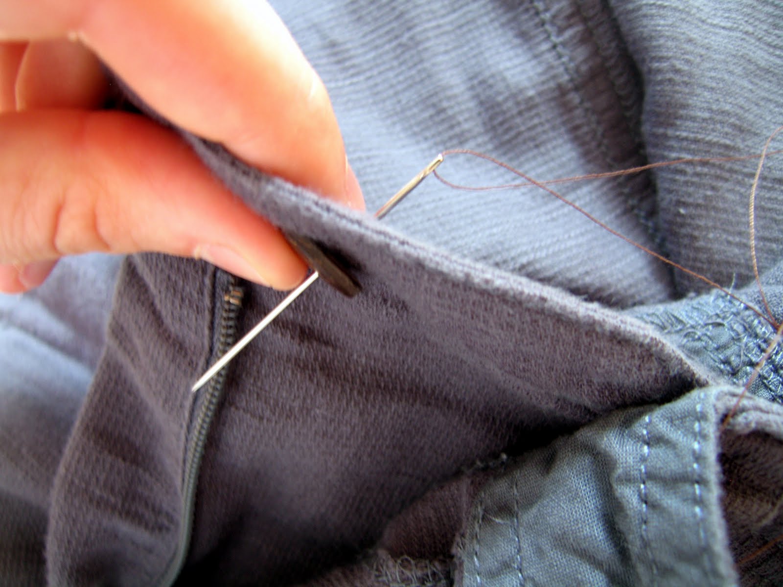 Candidly Kate: ˚tutorial˚ Sewing on a Button