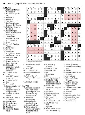 The new york times crossword in gothic: 10.23.10 — beam me up! The New York Times Crossword in Gothic: 09.06.12 — ¿Por qué?