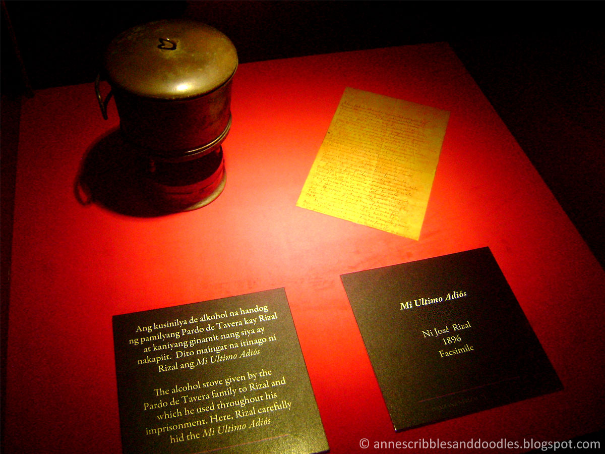 Jose Rizal Museum: Mi Ultimo Adios and the Alcohol Stove