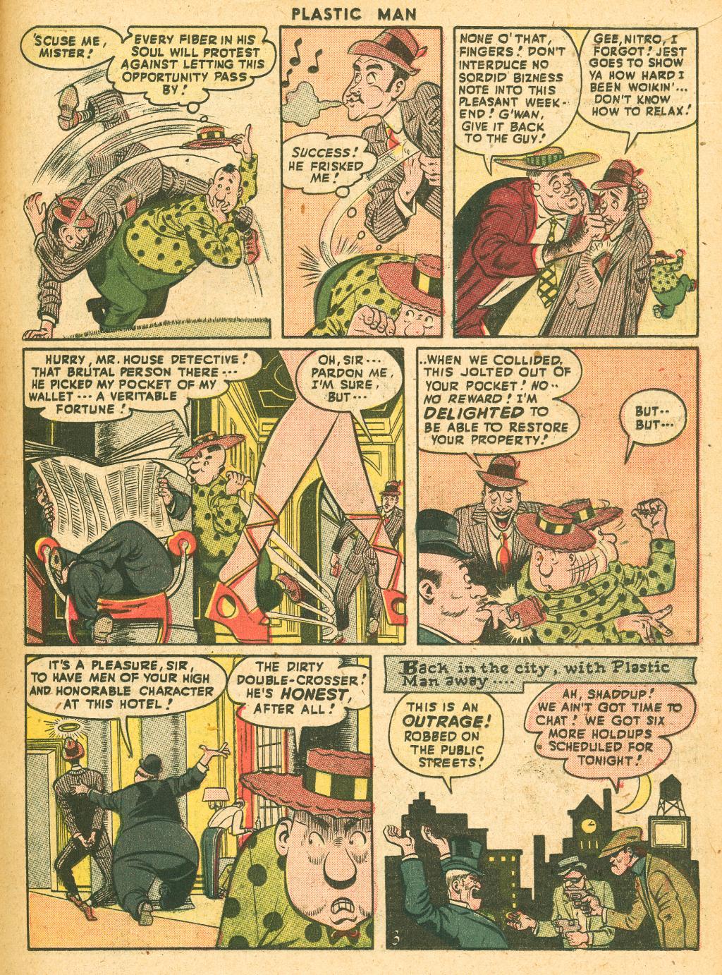 Read online Plastic Man (1943) comic -  Issue #10 - 17