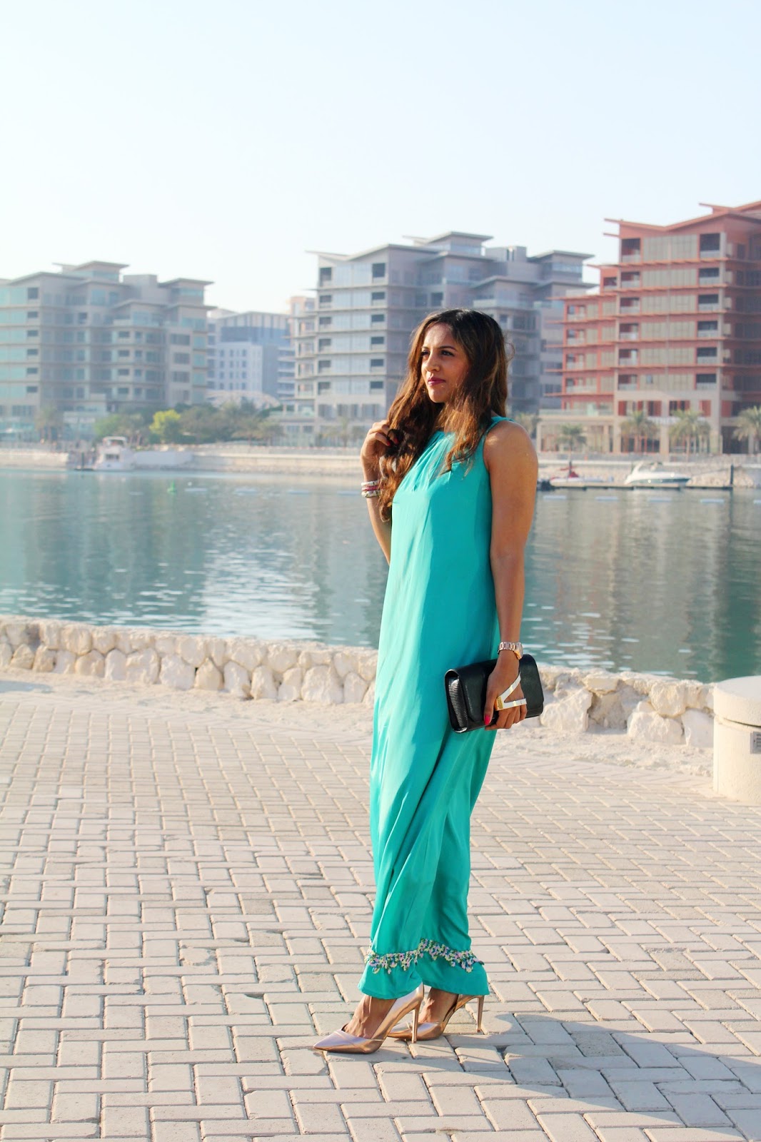 turquoise maxi