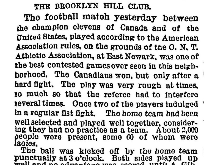 This Day In Football History 28 November 1885 The First