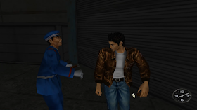 Ryo is caught by a security guard
