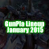 GunPla Lineup January 2015