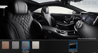 Nội thất Mercedes S500 4MATIC Coupe 2015 màu Đen Leather 961