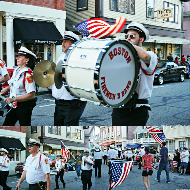 Bandas de Música en el Desfile del 4 de Julio en Rockport
