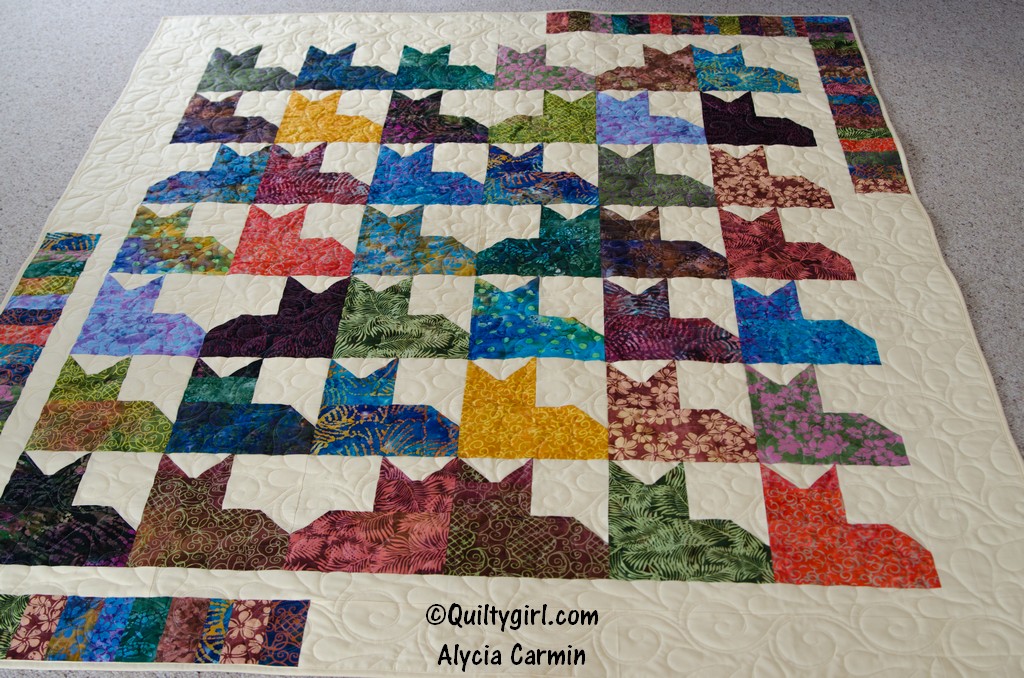 Alycia Quilts Quiltygirl Cats Cats Cats.... A finish