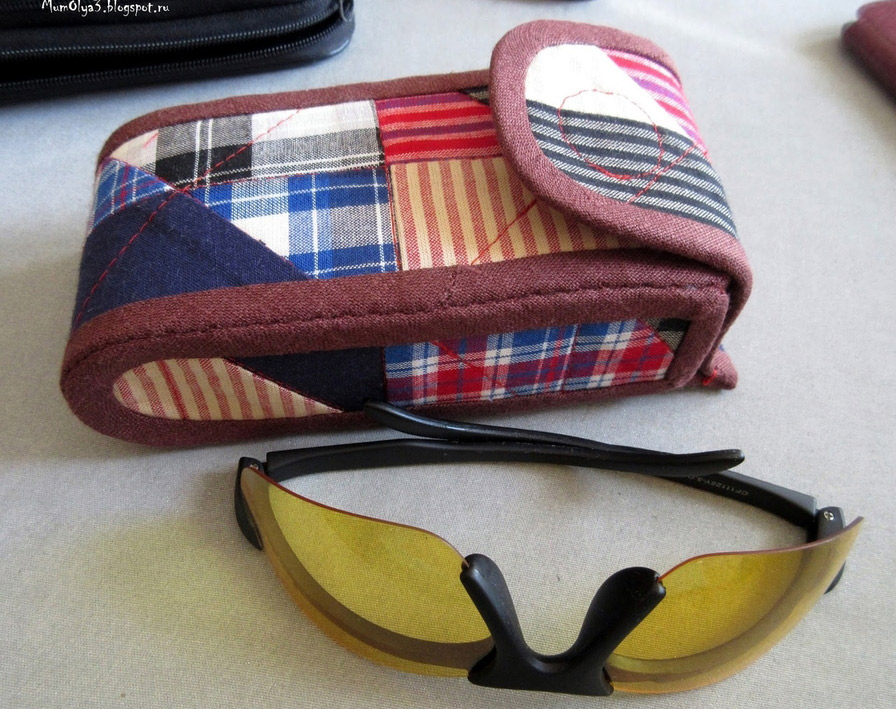 How to sew an easy glasses case. Tutorial