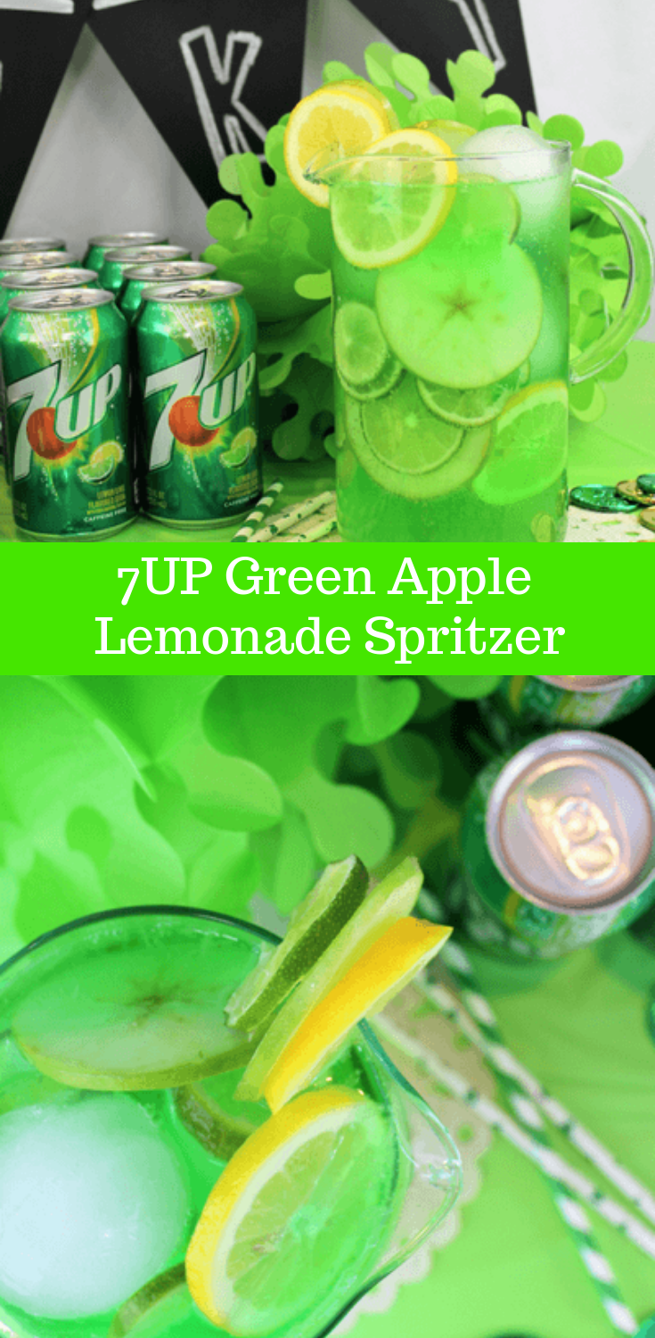 St Patrick's Day Party 7UP Green Apple Lemonade Spritzer