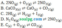 soal pg kesetimbangan volume diperkecil
