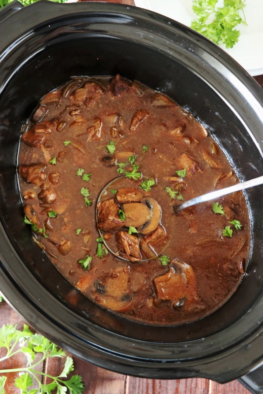 Slow Cooker Beef Tips Recipe The Kitchen is My Playground